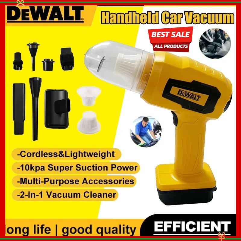 Woodworking Essential Tools - DEWALT Handheld Car Vacuum Cleaner 10Kpa