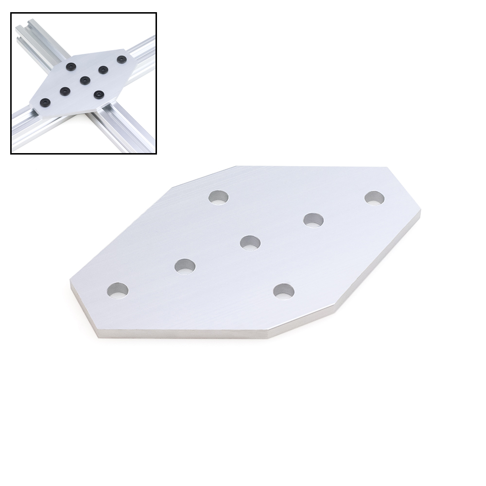 Woodworking Joints - Openbuilds 7 Hole Cross Joining Plate