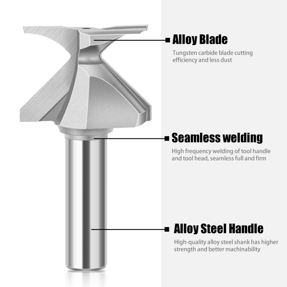1/2 Inch Shank 45 Degree Lock  - Woodworking Joints ulasan dan harga