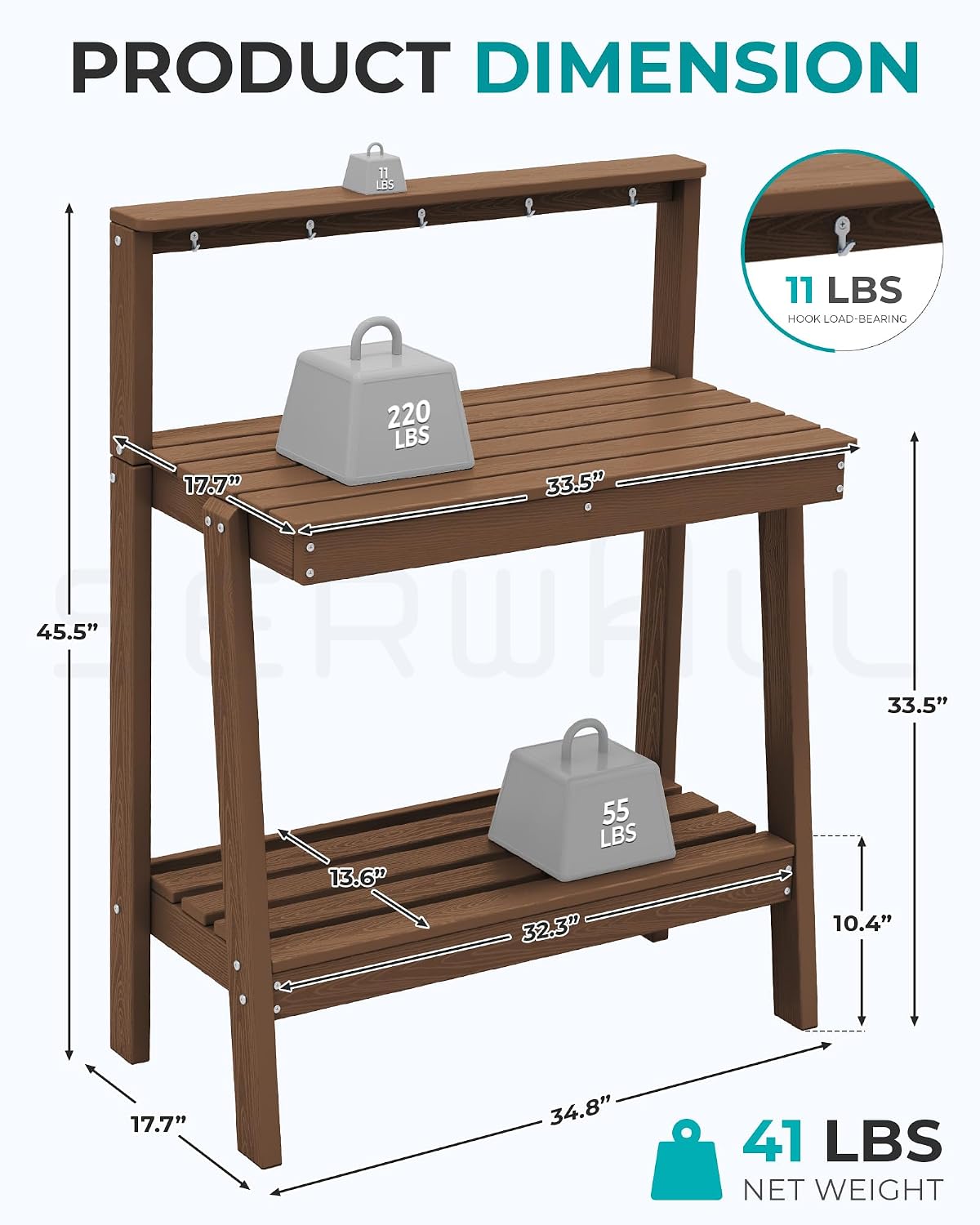 Outdoor Potting Bench Table, T - Woodworking Workbench ulasan dan harga