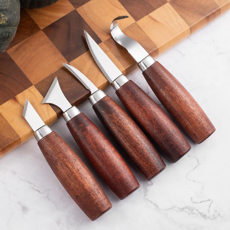 5 Pcs Wood Carving Chisel Set  - Woodworking Project ulasan dan harga