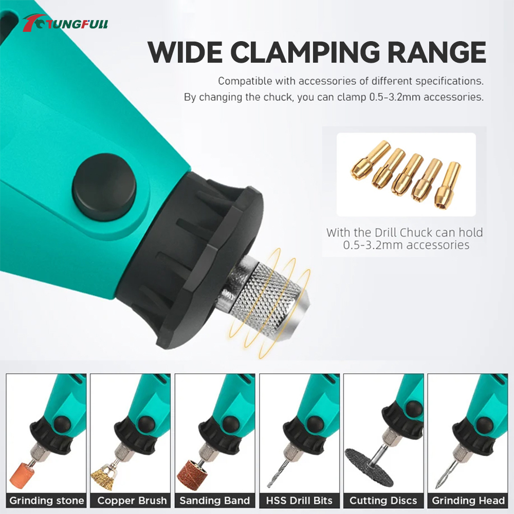 TUNGFULL Mini Electric Grinder - Woodworking Kit ulasan dan harga