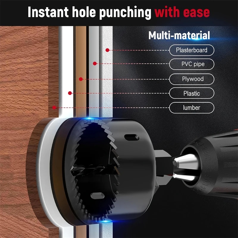 8pcs Woodworking Hole Saw Kit  - Woodworking Kit ulasan dan harga