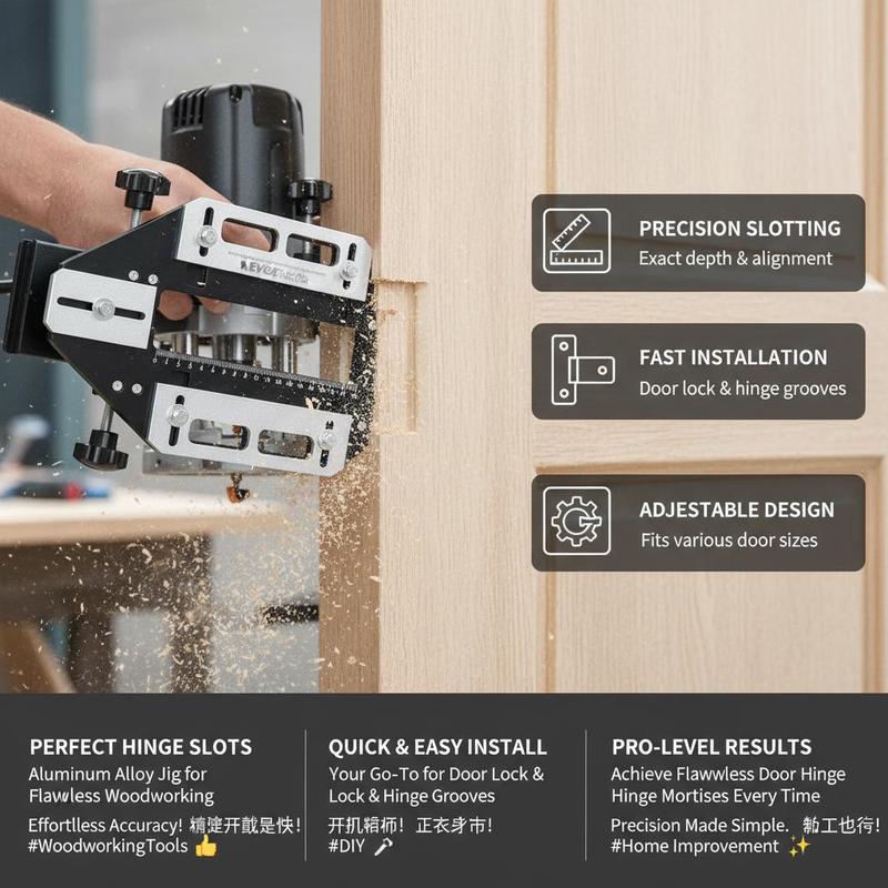 Aluminum Alloy Mortise Templat - Woodworking Tool ulasan dan harga