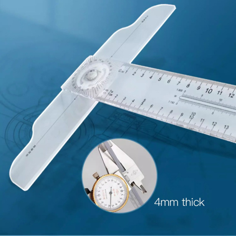 Dual-Sided T Square Ruler Clea - Woodworking Project ulasan dan harga