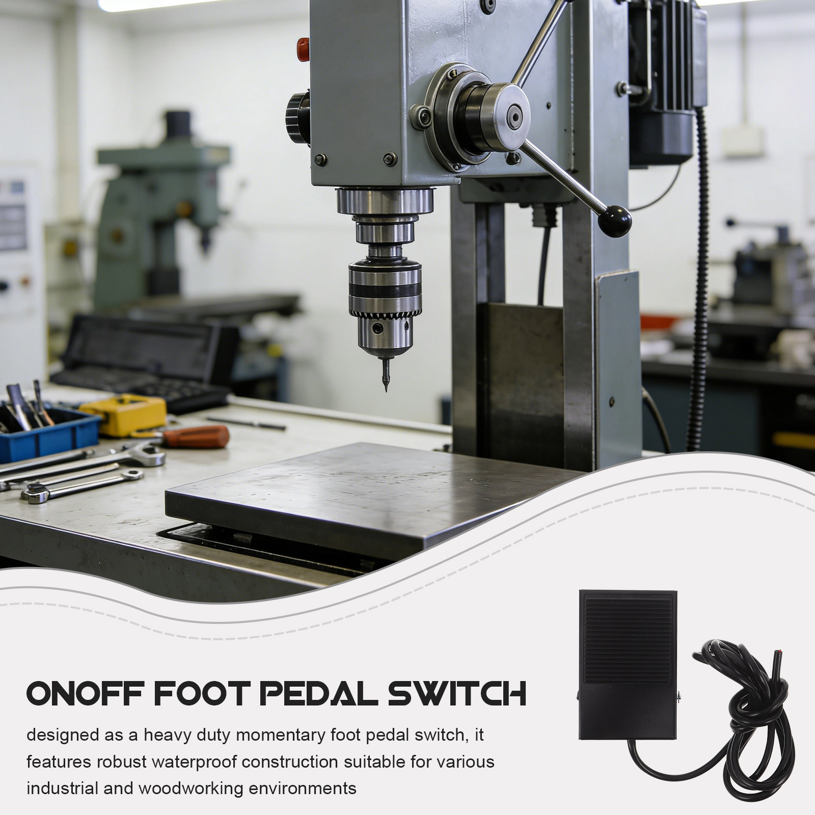 Momentary Foot Pedal Switch fo - Woodworking Tool ulasan dan harga