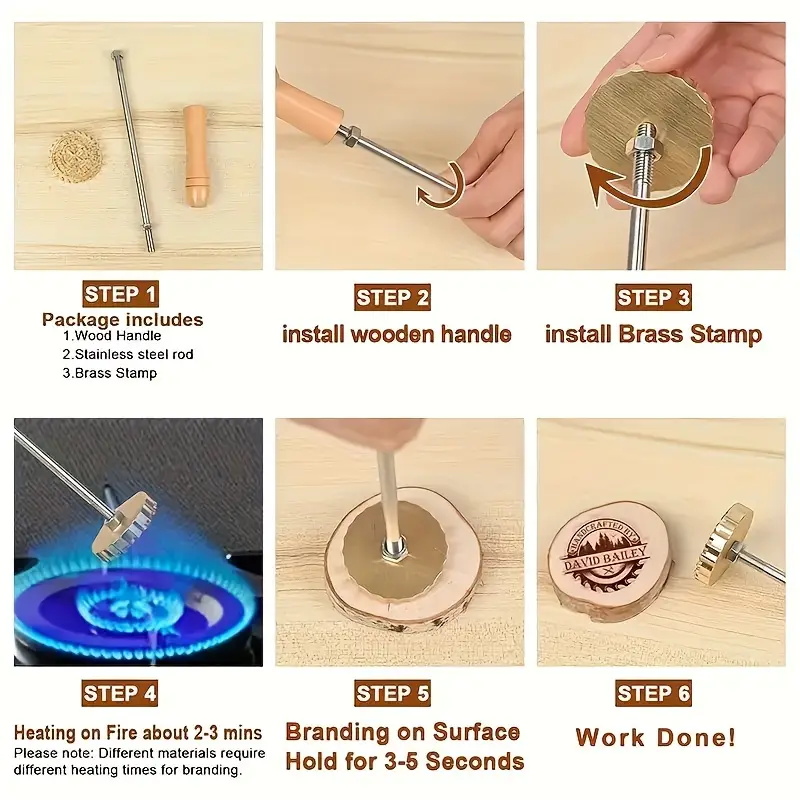 Custom Branding Iron Personali - Woodworking Logo ulasan dan harga