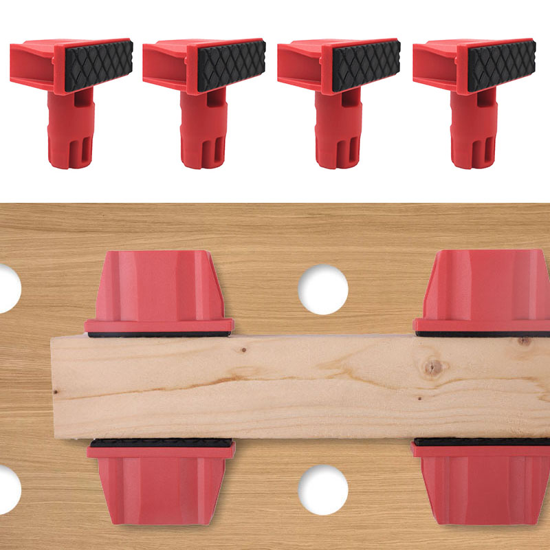 4Pcs Plastics Bench Dogs, 20mm - Woodworking Essential Tools ulasan dan harga