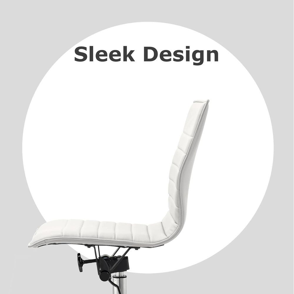 Padded PU Leather Desk Chair w - Woodworking Desk Chair ulasan dan harga