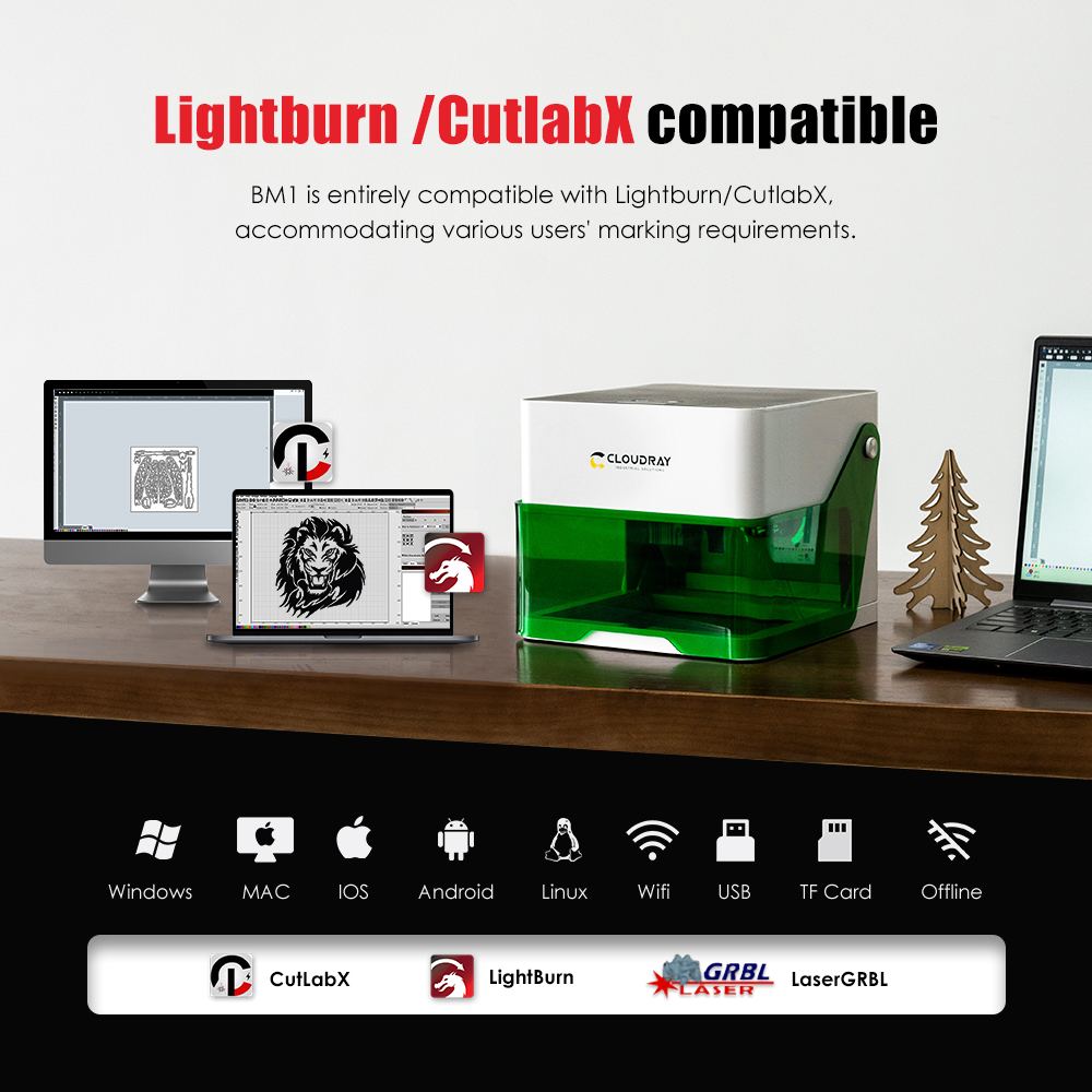 Cloudray 5000mw CNC Mini Laser - Woodworking Project ulasan dan harga
