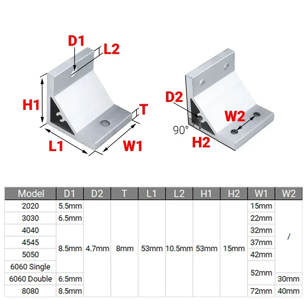 4Pcs 90 Degree Corner Angle Br - Woodworking Joints ulasan dan harga