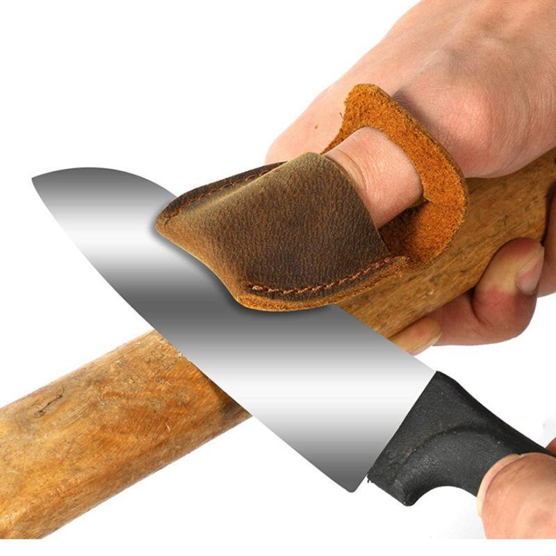 Cowhide Knife Sharpening Finge - Woodworking Kitchen Projects ulasan dan harga