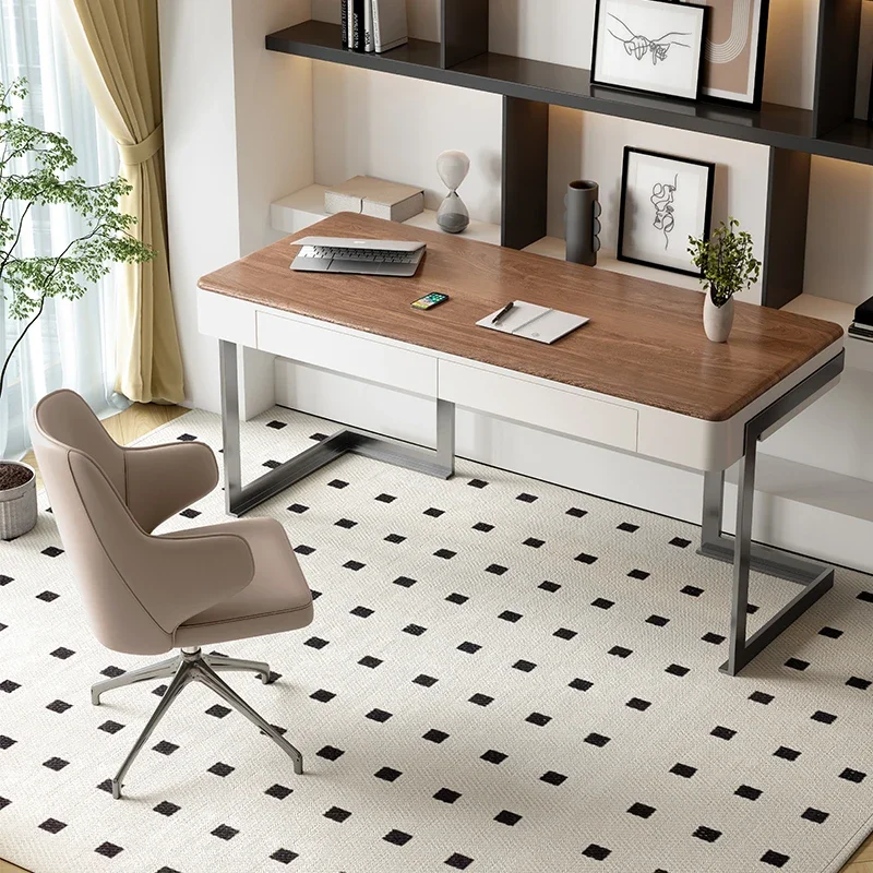 Work Charging Drawer Desk Offi - Woodworking Desk Chair ulasan dan harga