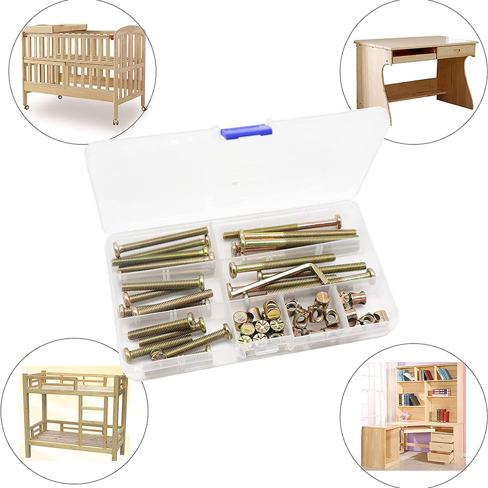 50PCS Furniture Bolts Phillips - Woodworking Desk Chair ulasan dan harga