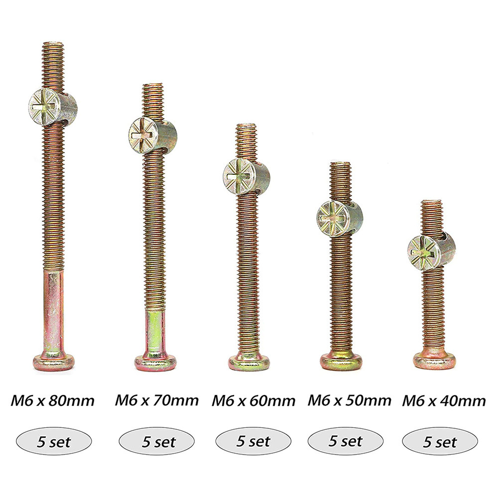 50PCS Furniture Bolts Phillips - Woodworking Desk Chair ulasan dan harga