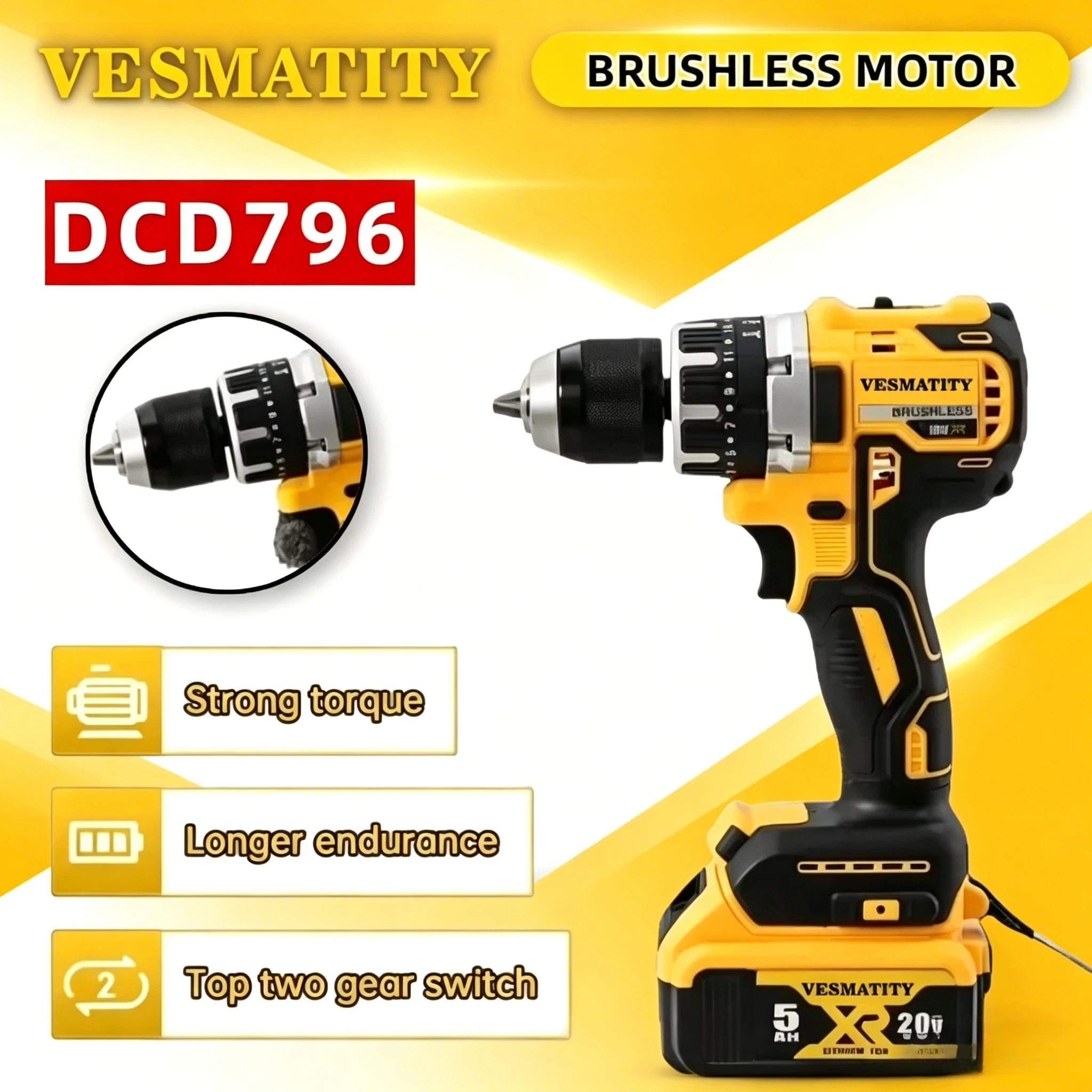 DCD796  Brushless Impact Elect - Woodworking Essential Tools ulasan dan harga