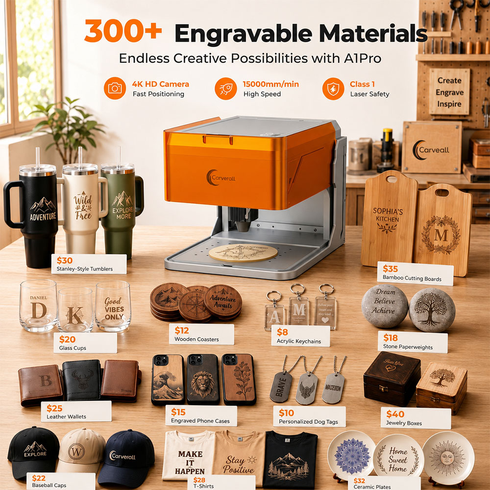 Carverall A1PRO 10W Laser Engr - Woodworking Veneer Cutter ulasan dan harga