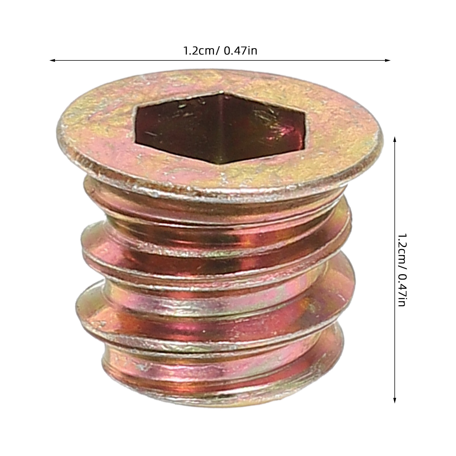 50Pcs Wood Threaded Insert Nut - Woodworking Desk Chair ulasan dan harga