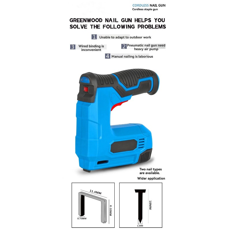 Cordless Electric Straight Nai - Woodworking Project ulasan dan harga