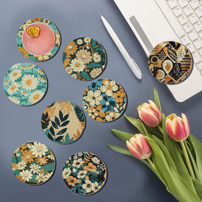 8 Pieces DIY Diamond Painting  - Woodworking Hobbies ulasan dan harga