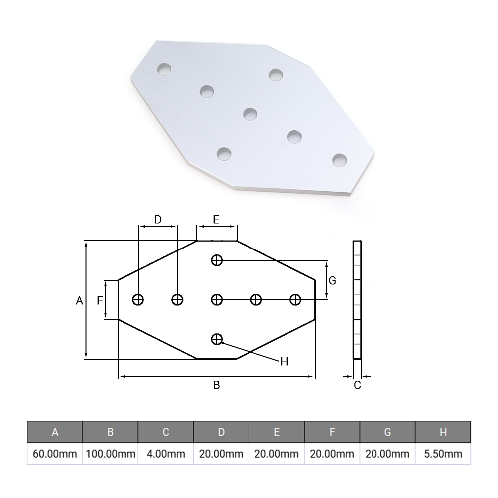 Openbuilds 7 Hole Cross Joinin - Woodworking Joints ulasan dan harga